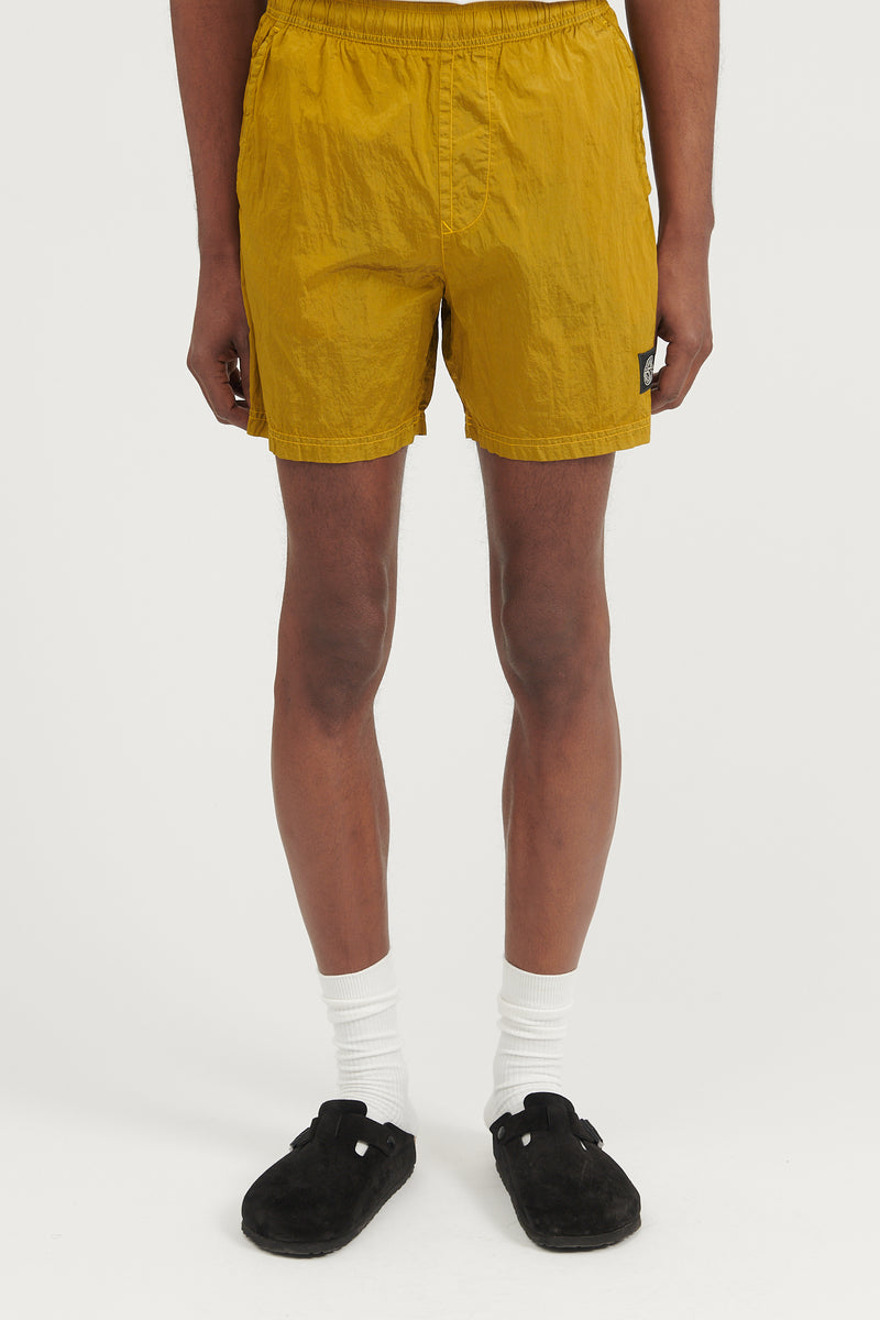 B0943 Nylon Metal Econyl Swim Trunks FW22 - Yellow
