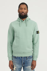 64120 Brushed Cotton Fleece Hooded Sweatshirt FW22 - Sage