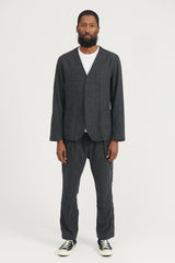 Soldier Jacket W/C Twill Houndstooth - Black