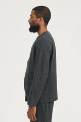 Soldier Jacket W/C Twill Houndstooth - Black