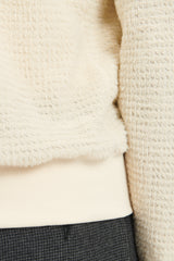 Dweller Cardigan Poly Fleece Polartec Alpha Direct - Off White