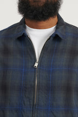 Rancher Shirt Jacket C/W Twill Ombre Plaid - Navy