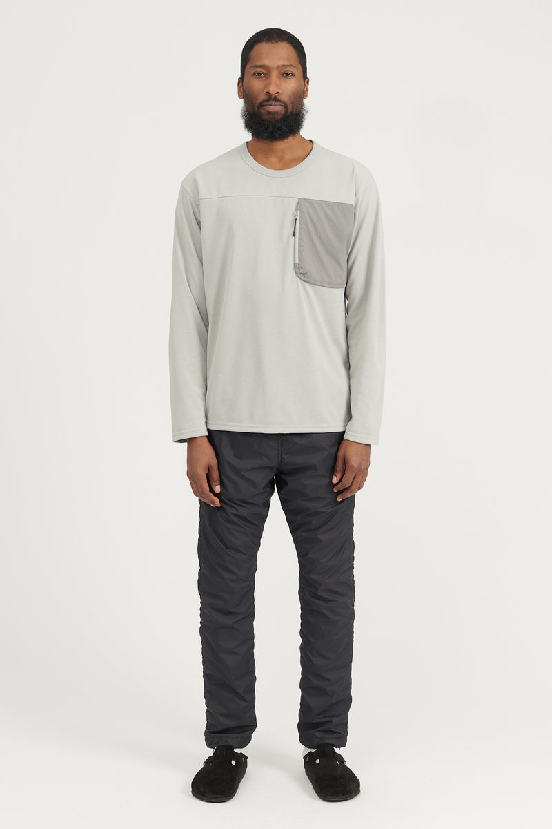 Long Sleeve Pocket Tee - Grey