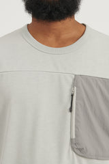 Long Sleeve Pocket Tee - Grey