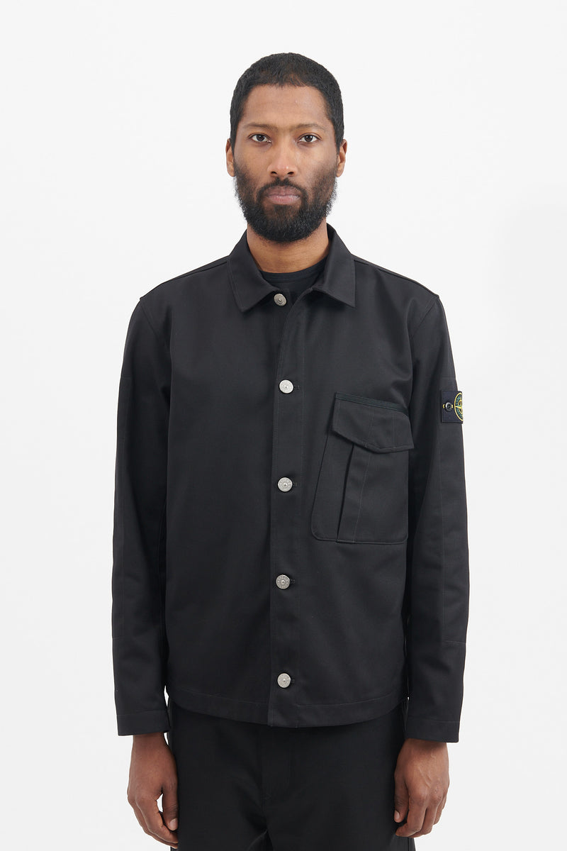 10428 Workwear R-Gabardine Overshirt - Black – M5 Shop