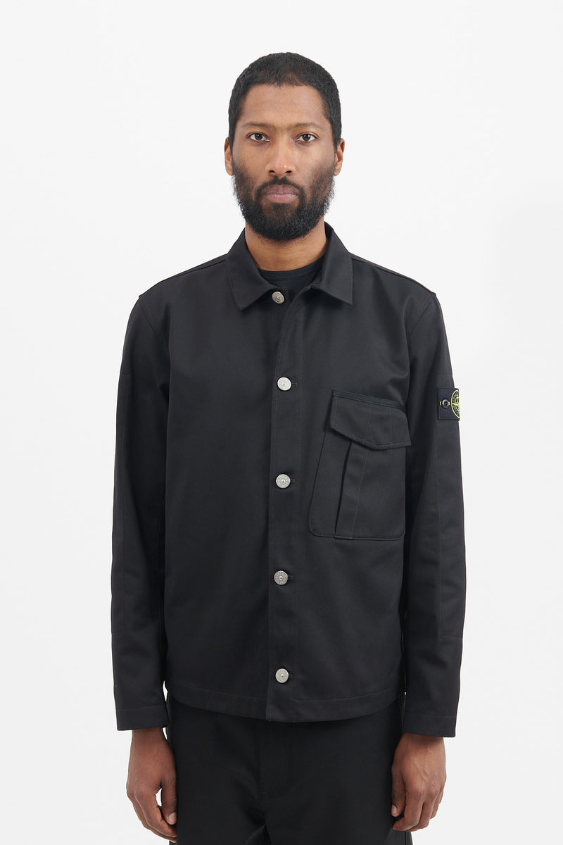 10428 Workwear R-Gabardine Overshirt - Black