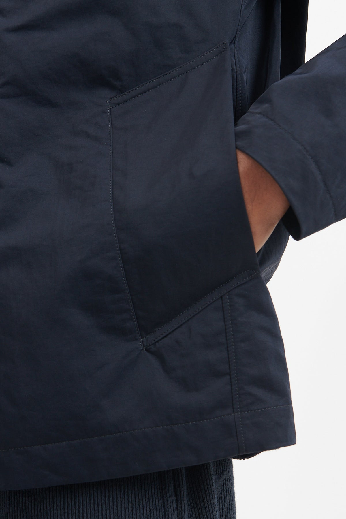 40230 Hyper Dense Nylon Raso Jacket - Navy Blue – M5 SHOP