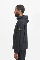 40522 Garment Dyed Crinkle Reps Nylon Hooded Jacket - Black