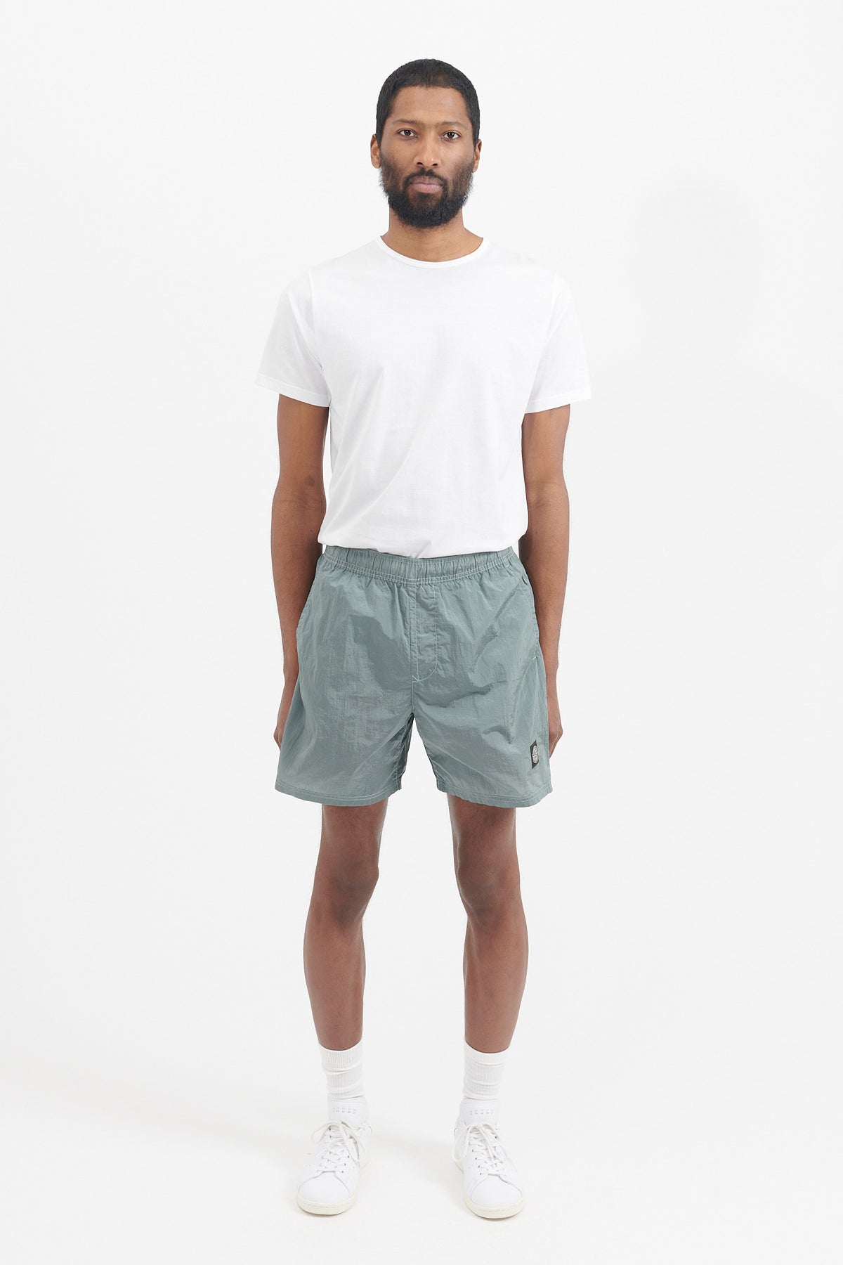 STONE ｜SHORTS (B0943 Nylon l in Econyl Regene Stone Island - Nylon Metal Bermuda Shorts | HBX - Globally