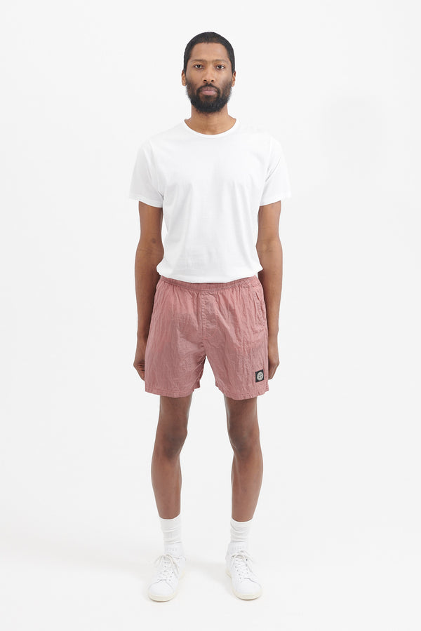 B0943 Nylon Metal Econyl Swim Trunks - Pink