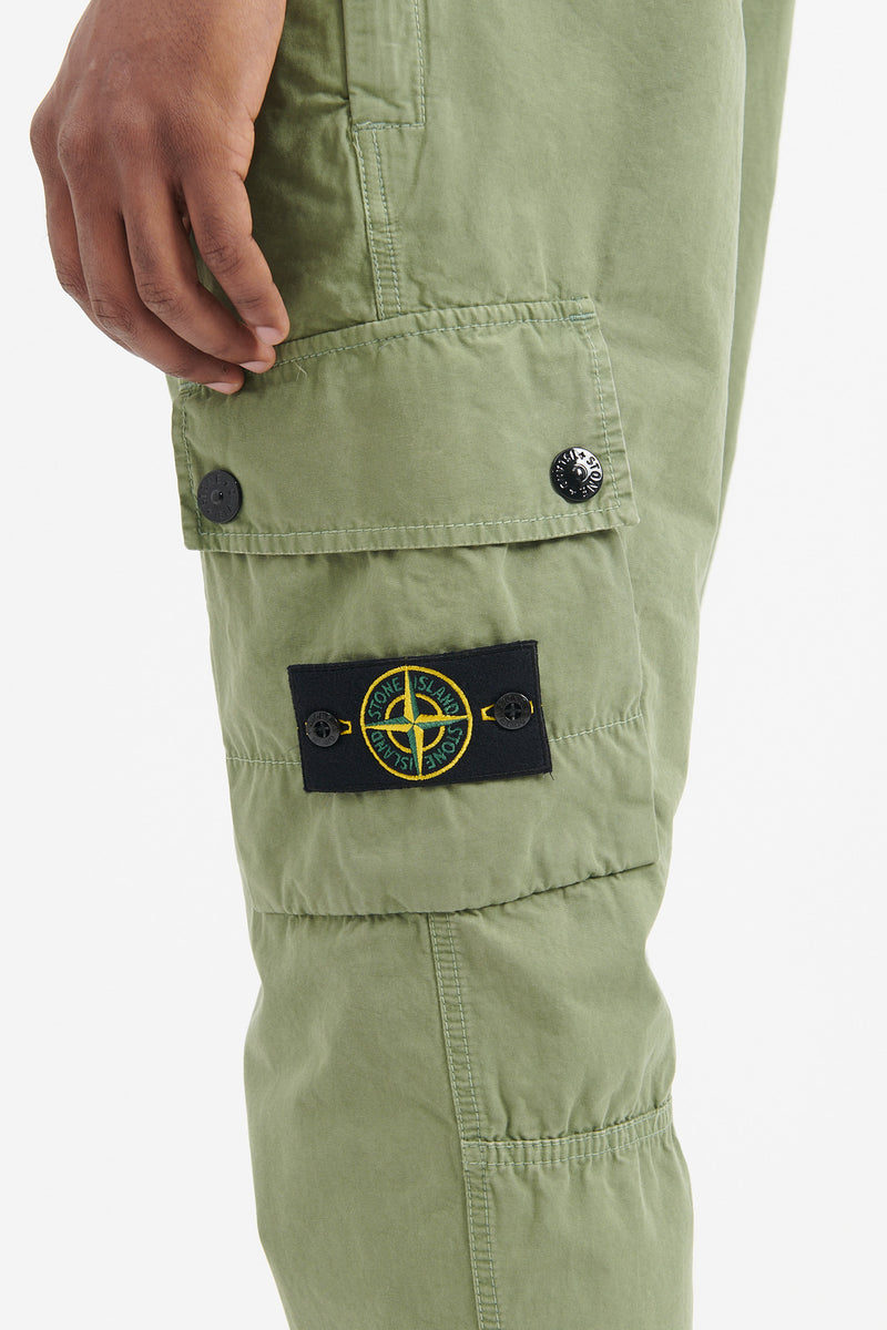 303WA Brushed Cotton Canvas Slim Cargo Pants Sage – M5 SHOP