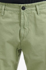303WA Brushed Cotton Canvas Slim Cargo Pants - Sage