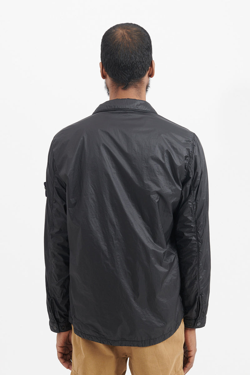 11025 Garment Dyed Micro Yarn Primaloft-TC Overshirt - Black