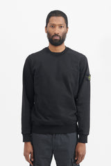 63051 Cotton Fleece Garment Dyed Crewneck Sweatshirt - Black