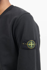 63051 Cotton Fleece Garment Dyed Crewneck Sweatshirt - Black