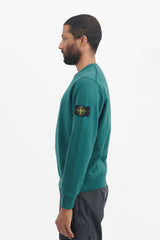 63051 Cotton Fleece Garment Dyed Crewneck Sweatshirt - Bottle Green