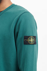 63051 Cotton Fleece Garment Dyed Crewneck Sweatshirt - Bottle Green