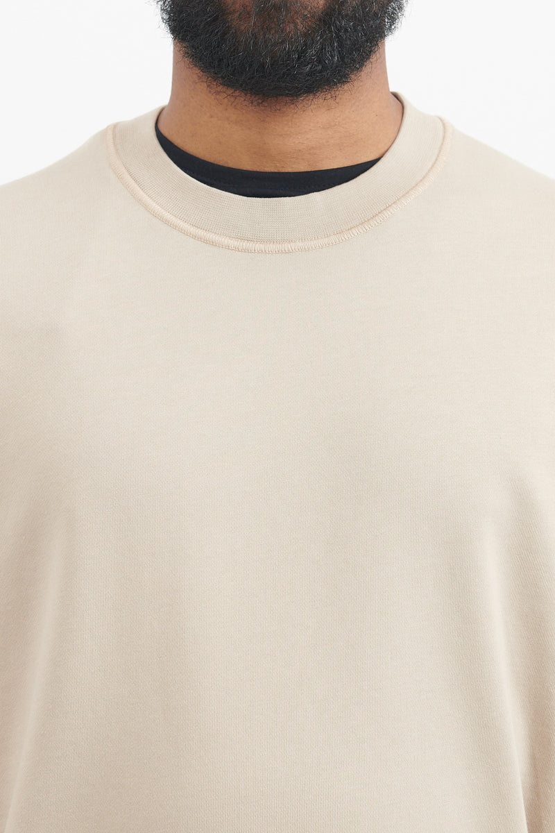 63051 Cotton Fleece Garment Dyed Crewneck Sweatshirt - Dove Grey
