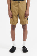 L0803 Stretch Cotton Tela Paracadute Bermuda Shorts Regular - Dark Beige