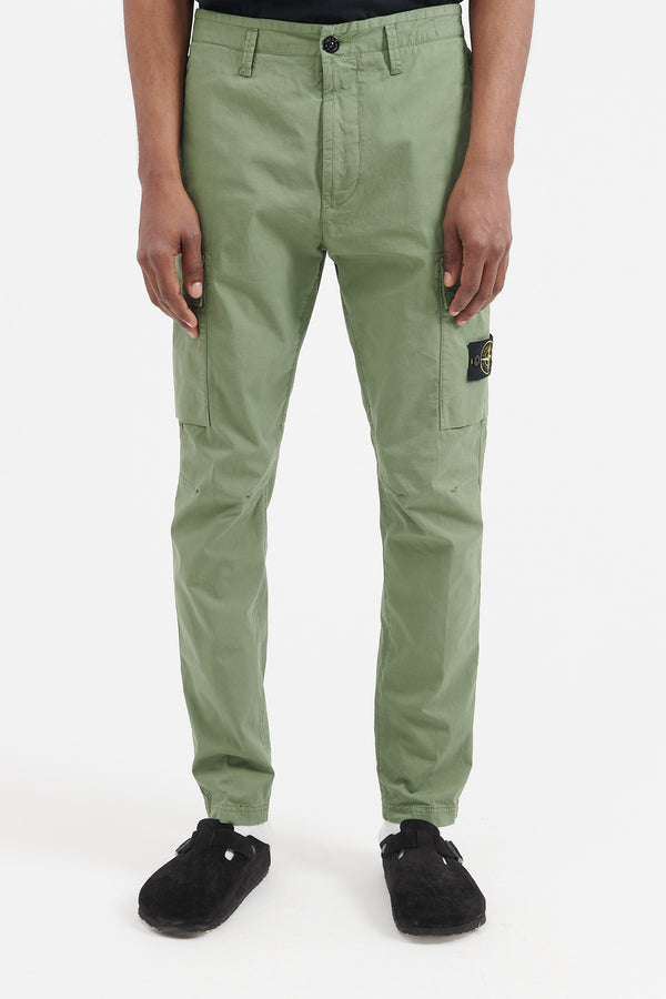 30410 Supima Cotton Twill Pants Regular Tapered - Sage