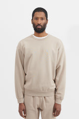 62951 Cotton Fleece Garment Dyed Crewneck Sweatshirt - Dove Grey