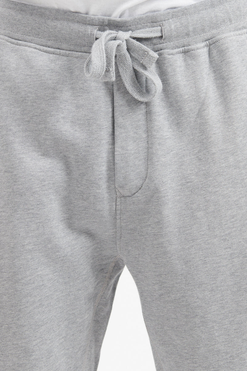 64451 Cotton Fleece Garment Dyed Sweat Pants - Melange Grey
