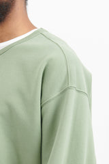 62951 Cotton Fleece Garment Dyed Crewneck Sweatshirt - Sage