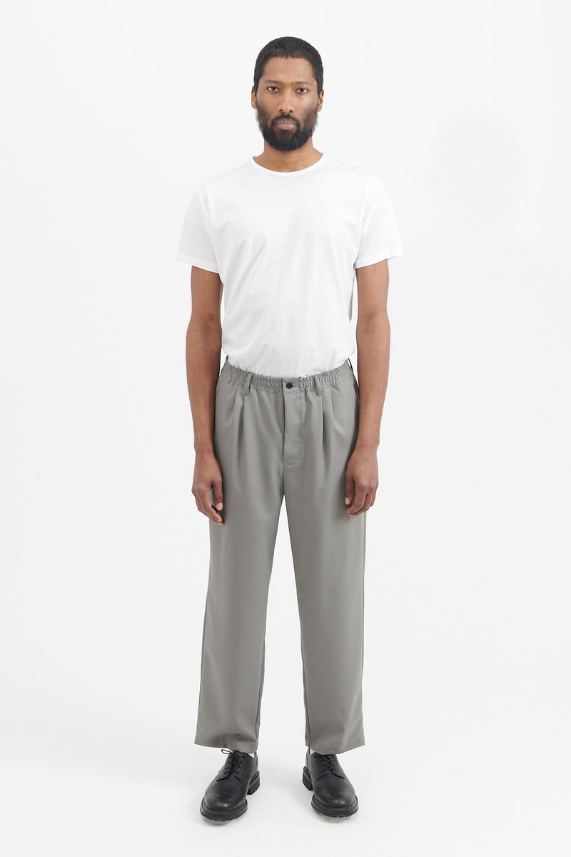 Summer Wool 2 Tuck Pants - Grey – M5 Shop