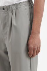 Summer Wool 2 Tuck Pants - Grey