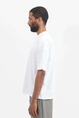 Knitted Rib T-Shirt - White