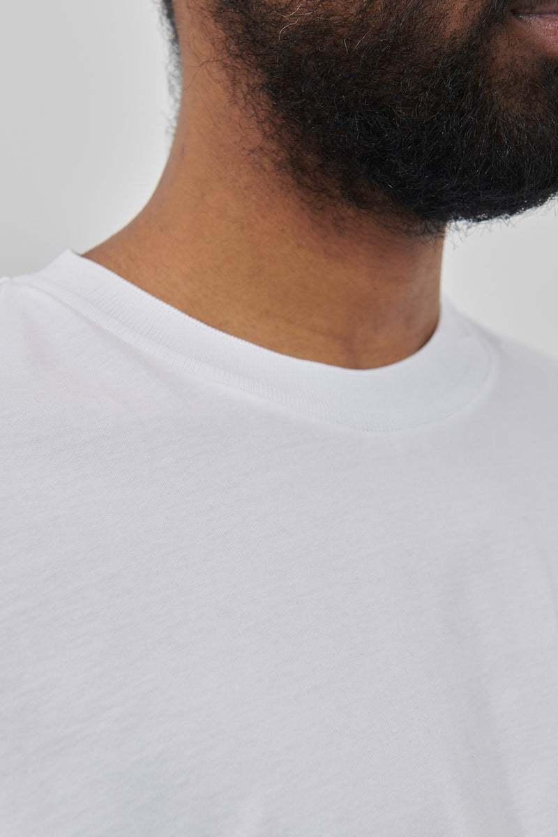 Knitted Rib T-Shirt - White