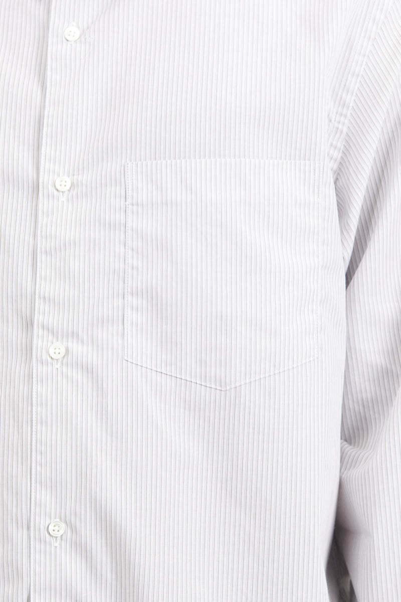 Regular Collar Shirt - Grey Stripe