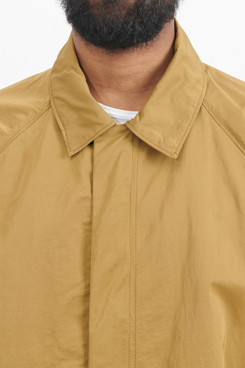 70730 Hyper Dense Nylon Raso Coat - Dark Beige