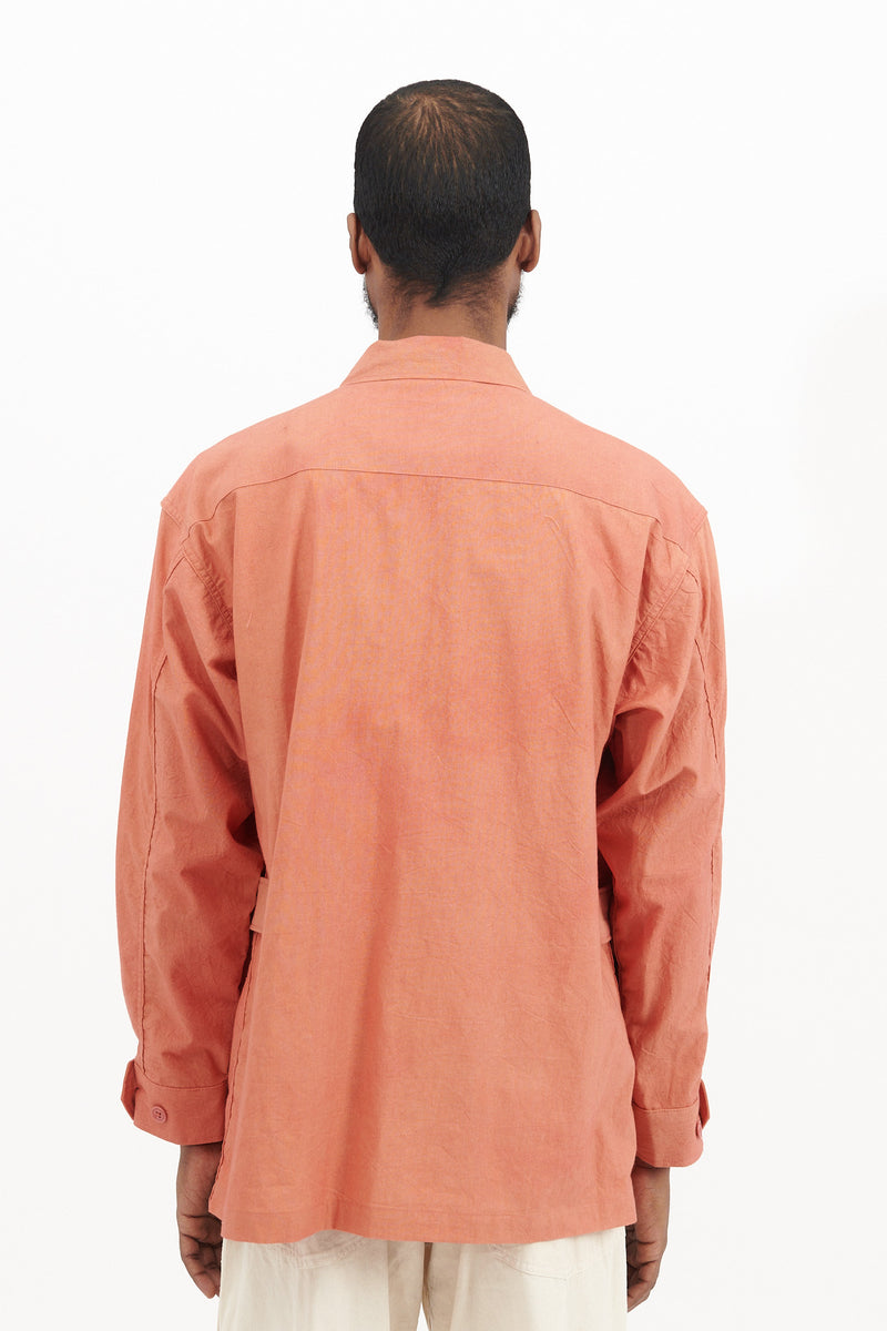 Jungle Fatigue Jacket - Rust Cotton Sheeting