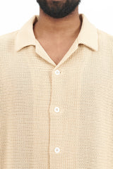 Solana Redin Knit Cotton Shirt - Ecru