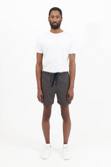 Zigzag Stripe Jacquard Athletic Shorts - Navy
