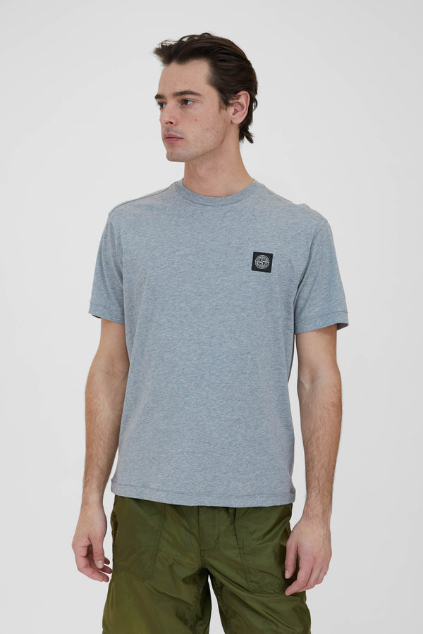 24113 60/2 Cotton Jersey Garment Dyed T Shirt - Grey Melange