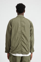 Military Shirt Jacket Cotton/Nylon Typewriter - Khaki