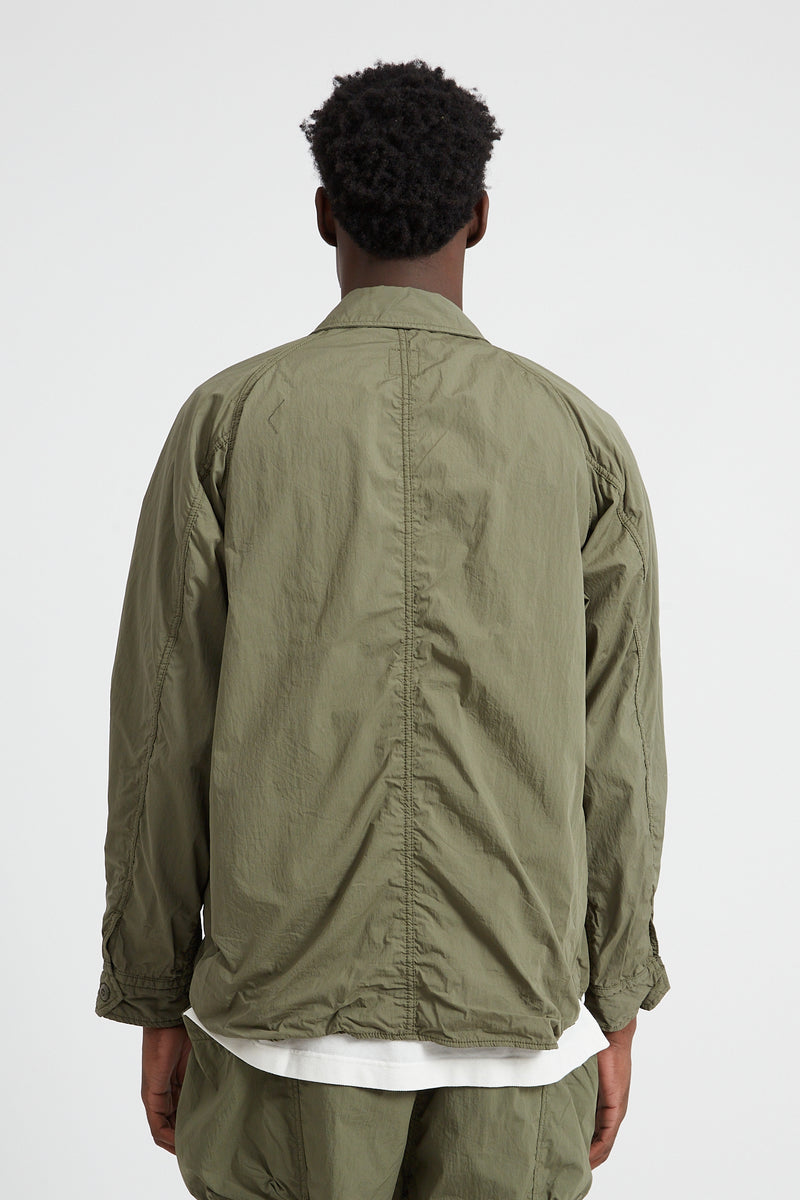 Military Shirt Jacket Cotton/Nylon Typewriter - Khaki