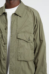 Military Shirt Jacket Cotton/Nylon Typewriter - Khaki