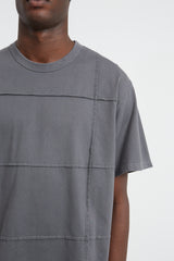 Switching Pullover Cotton Jersey Stitch - Charcoal
