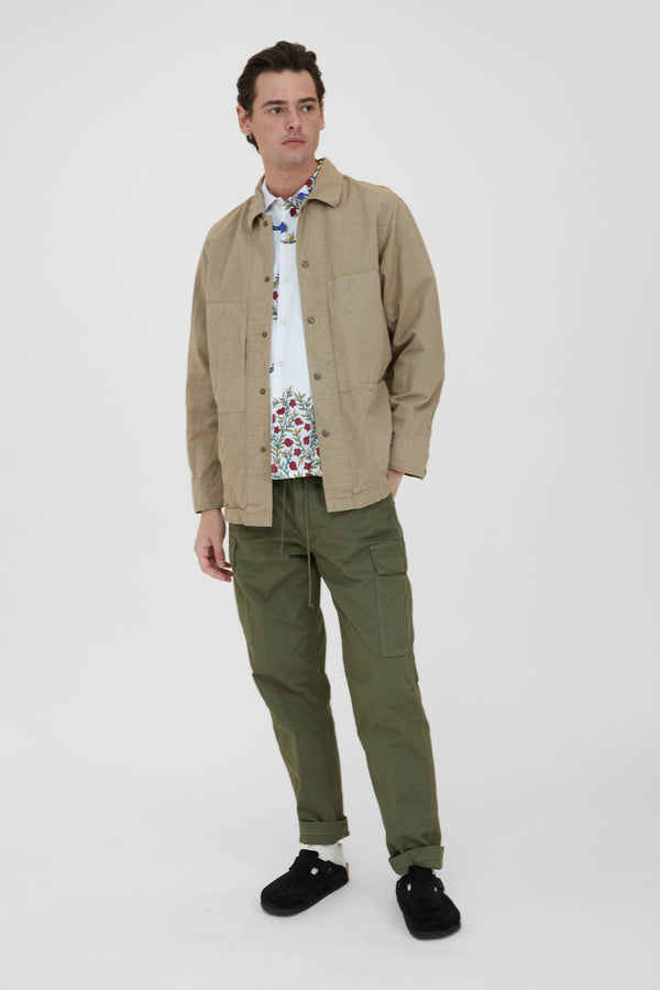 Coverall Jacket - Beige Cotton