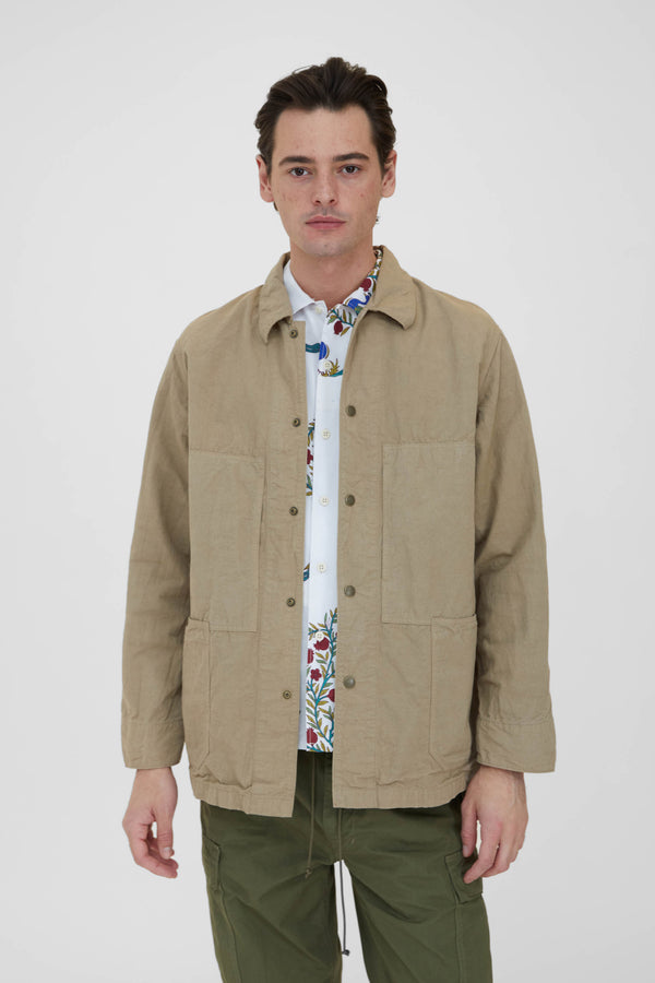 Coverall Jacket - Beige Cotton