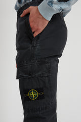 303WA Brushed Cotton Canvas Cargo Pants - Charcoal