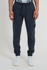 64551 Cotton Fleece Garment Dyed Jogging Sweat Pants - Dark Blue