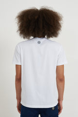 2NS92 Cotton Jersey Tricromia One Print T-Shirt - White