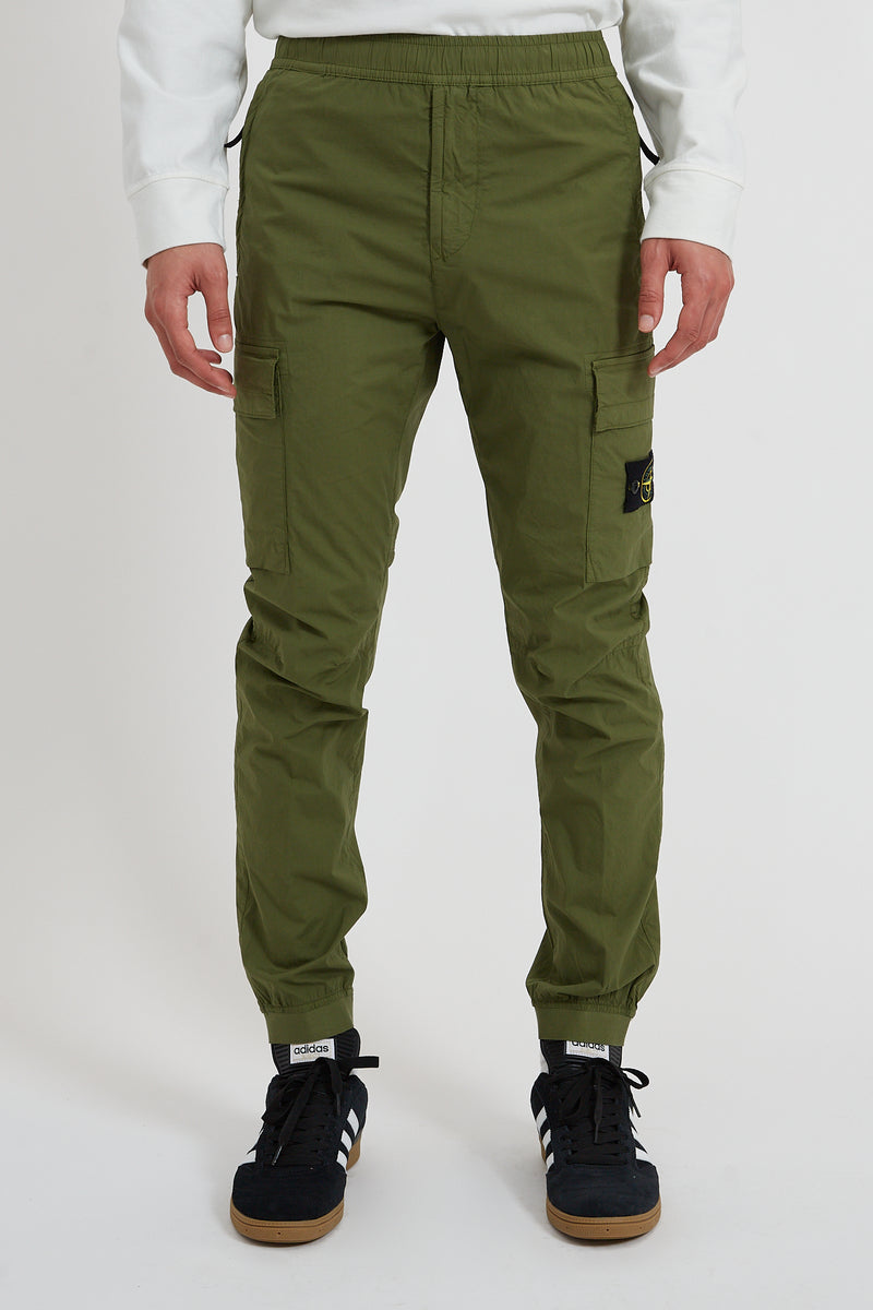 31303 Stretch Cotton Tela Paracadute Cargo Pants S22 - Olive