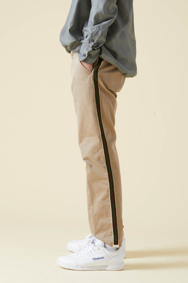 RAG CUT CHINO BAND SW - BEIGE