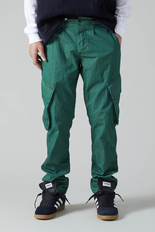 JUNGLE GABARDINE COTTON NYLON TROUSER - VINTAGE GREEN