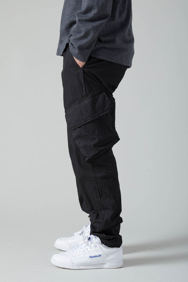 JUNGLE GABARDINE COTTON NYLON TROUSER - BLACK